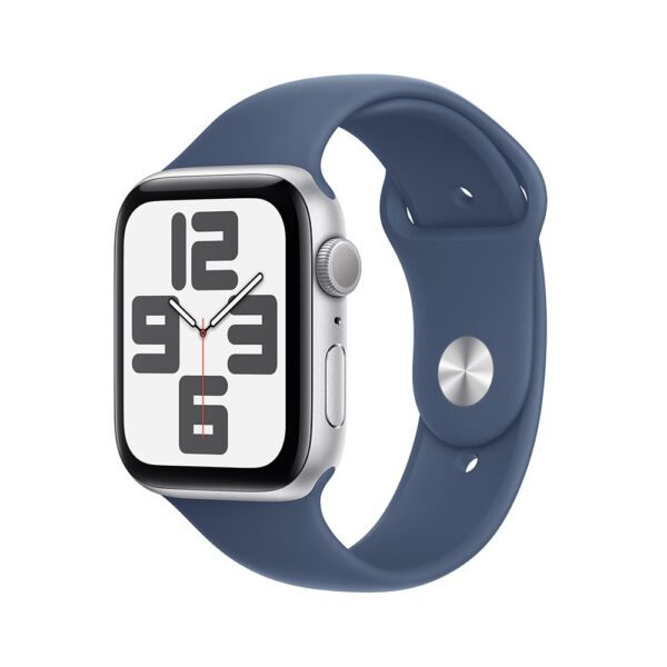 Apple Watch SE GPS 44 mm - Plata / correa deportiva Azul S/M