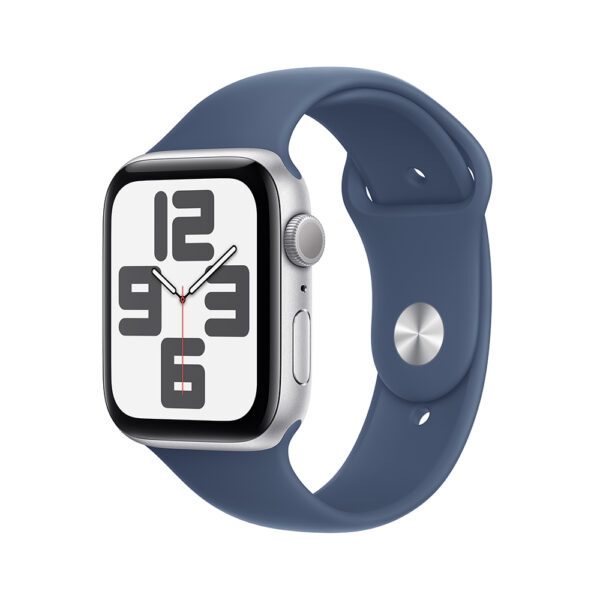 Apple Watch SE GPS 44mm - Plata/Correa Azul Tempestad M/L