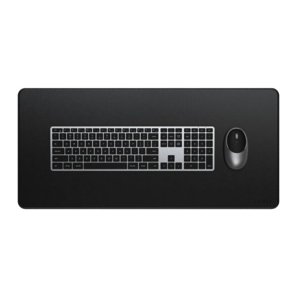 Pad de escritorio de cuero vegano premium - Negro